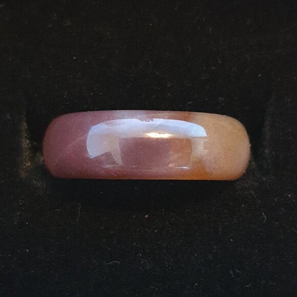 Rare Vintage 20ct Natural Lavender Jade Ring – Size 6 – Collector’s Treasure - Picture 8 of 11